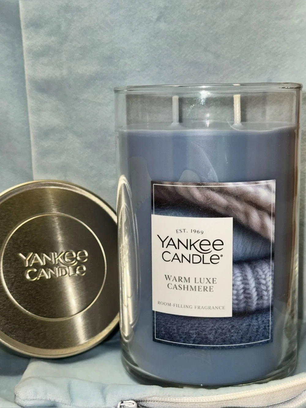 NEW 20oz Yankee Candle Warm Luxe Cashmere Large Tumbler Double Wick Candle